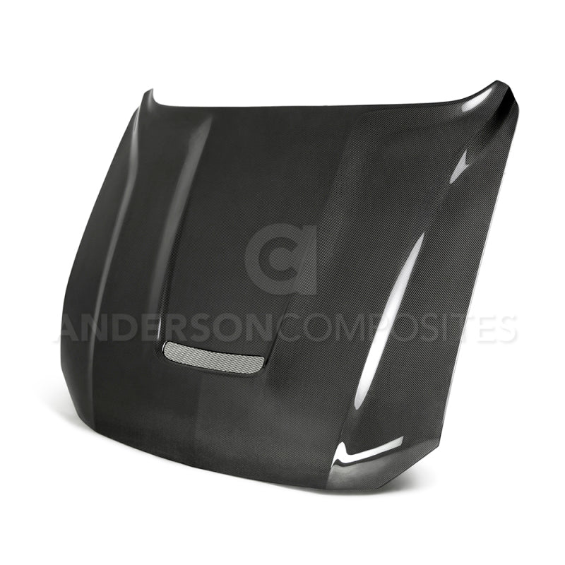 Anderson Composites 2018 Ford Mustang Type-GR Double Sided Carbon Fiber Hood AC-HD18FDMU-GR-DS