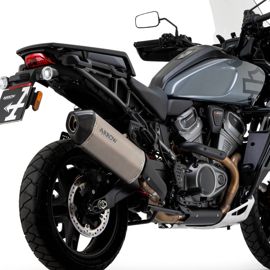 Arrow HD1250 Pan America '20/22 Homologierter Titan-Sonora-Schalldämpfer 72507sk