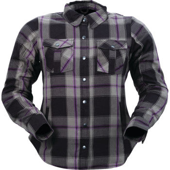 Z1R Women's Ashwood Flannel - Purple - XS 3041-0676