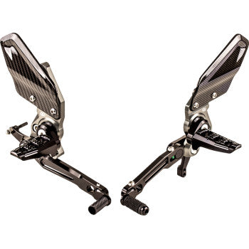 GILLES TOOLING Adjustable Rearset - Chrome - Indian FTR 1200 RCT10GT-IN01