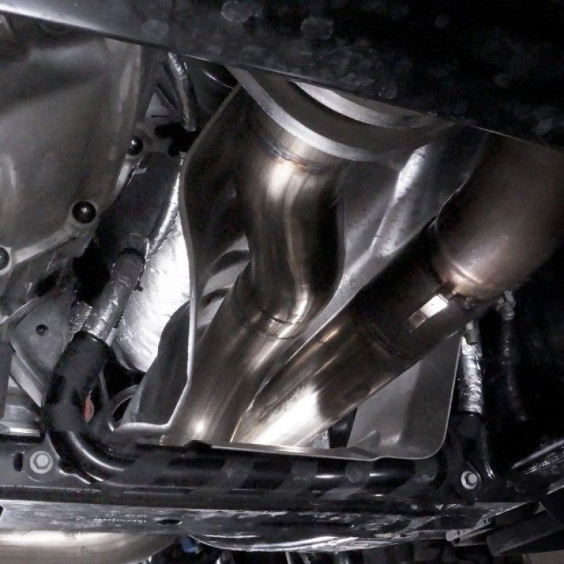 Stainless Works 2017+ Ford Raptor 3.5L 3in Exhaust Factory Connection Under Bumper FTR17CBUB