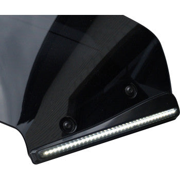 CUSTOM DYNAMICS Windshield Trim - LED - Turn Signal - Black - Smoke Lens CD-RG23-SWT-B