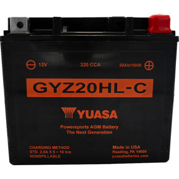 YUASA AGM Battery - GYZ20HL-C GL1800B Gold Wing YUAM720GHC