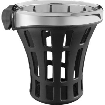 CIRO Drink Holder - Gen 2 - Big Ass® - Chrome - Chrome 7/8"/1" Handlebar Mount 55812