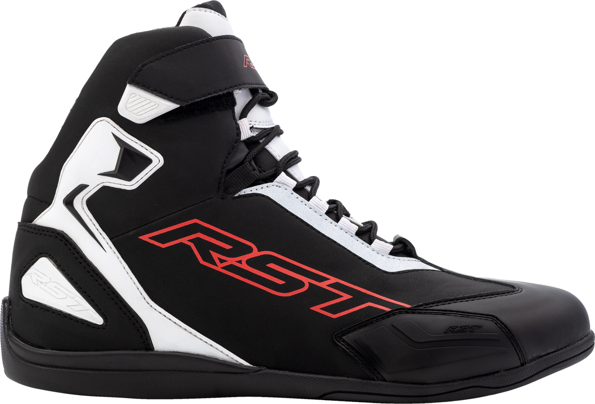RST Sabre Moto Shoe Ce Boot Black / White / Red Sz 10 103053RED-43