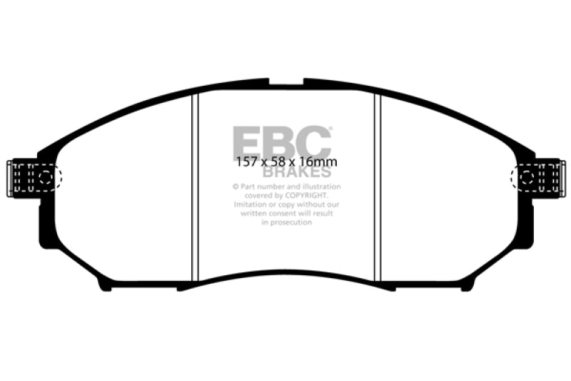 EBC 08-13 Infiniti EX35 3.5 Greenstuff Front Brake Pads DP21671