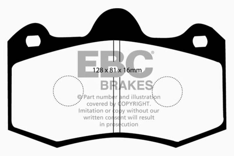 EBC 10+ Lotus Evora 3.5 Redstuff Front Brake Pads DP3036C