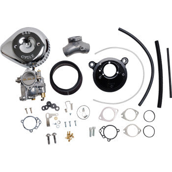 S&S CYCLE Carburetor G and Stealth Air Kit - Chrome - Big Twin '06 110-0152