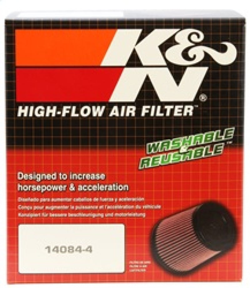 K&N Filter Universal Rubber Filter 2-7/16in O/S Flange x 5-1/2in OD x 6in Height RU-1000