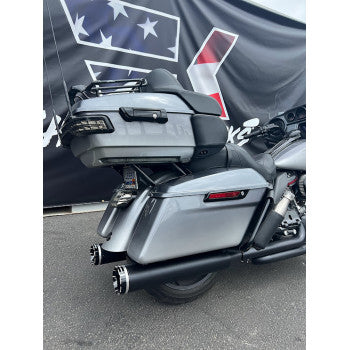 KHROME WERKS HP-Plus 4.5" Mufflers for Touring - Black with Tracer 202835