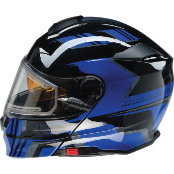 Z1R Solaris 2.0 Helmet - First Tracks - Electric - Dual Pane - Black/Blue - XL 0120-0835