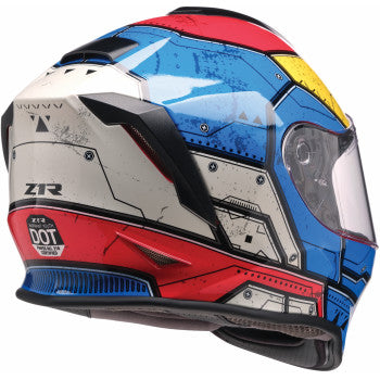 Z1R Youth Warrant 2.0 Helmet - Sentinel - Blue/Yellow - Medium 0102-0293