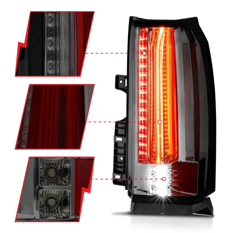ANZO 2015-2017 Chevrolet Suburban/Tahoe LED Taillights Smoke 311279