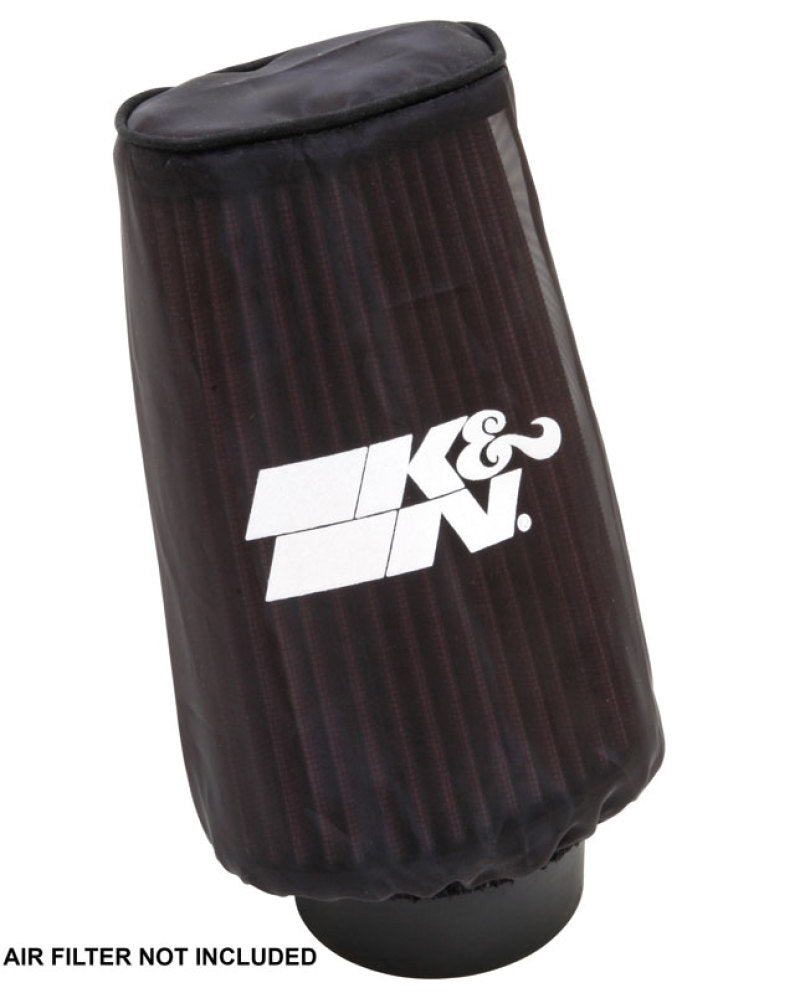 K&N Filter Wrap Drycharger Oval Tapered Black - 3.25in Base I/S Width x 2.5in Top I/S Width x 7in H SN-2560DK