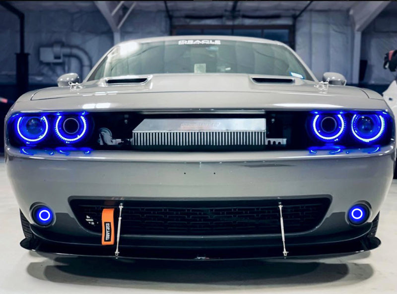 Oracle 15-23 Dodge Challenger Dynamic Surface Mount Headlight/Fog Light Halo Kit COMBO - ColorSHIFT 3989-332
