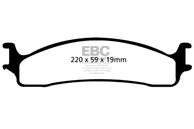 EBC 06-11 Dodge Ram 1500 Mega Cab 2WD Greenstuff Front Brake Pads DP61650