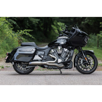 S&S CYCLE 2-into-1 Qualifier Exhaust System - 50-State - Brushed - Stainless Steel Indian 2020-2023 550-1083