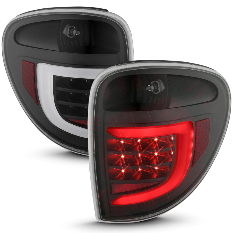 ANZO 2004-2007 Dodge Grand Caravan LED Tail Lights w/ Light Bar Black Housing Clear Lens 311365
