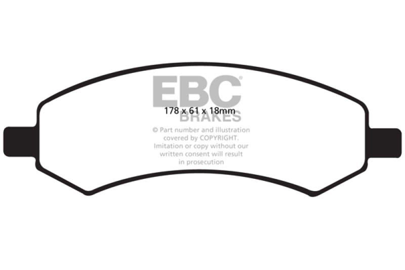 EBC 06-09 Chrysler Aspen 4.7 Ultimax2 Front Brake Pads UD1084