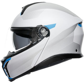 AGV Tourmodular Helmet - Frequency - Light Gray/Blue - Small 211251F2OY00610