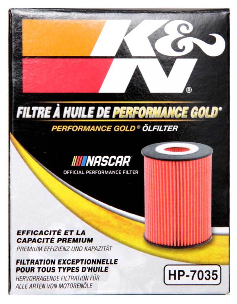 K&N Performance Oil Filter for 15-16 Hyundai Genesis Sedan 3.8L V6 HP-7035