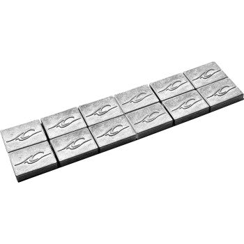 COASTAL MOTO Wheel Weights - Polished - 1 oz - 12 Pack WWKIT-10-12P