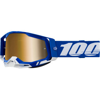 100% Racecraft 2 Goggle - Blue - Gold Mirror 50010-00035