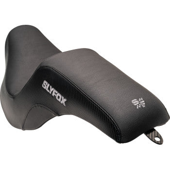 SLYFOX Slyfox Seat - Gray Logo - Smooth Vinyl - Carbon Fiber - FL '18-'24 0802-1590