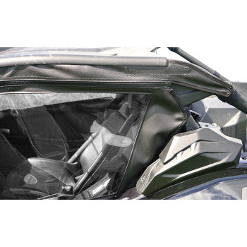 SEIZMIK Soft Full Doors - Rear Window - Black - Can-Am Maverick X3 2017-2021 51-20993