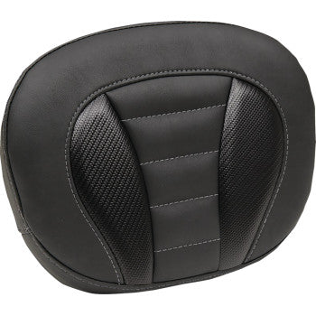 MUSTANG Deluxe Sissy Bar Pad - Gunmetal Stitch - FLT/FLH '23-'24 89015GM