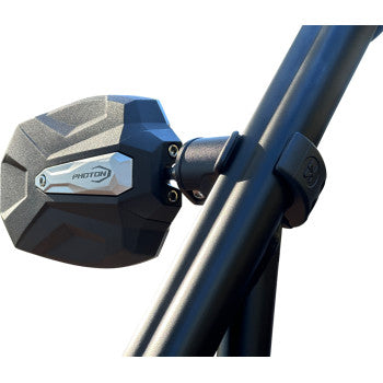 SEIZMIK Mirrors - Photon - Side View - Oval - Black/Blue - 1.75"/2" ROPS - Pair 56-18112