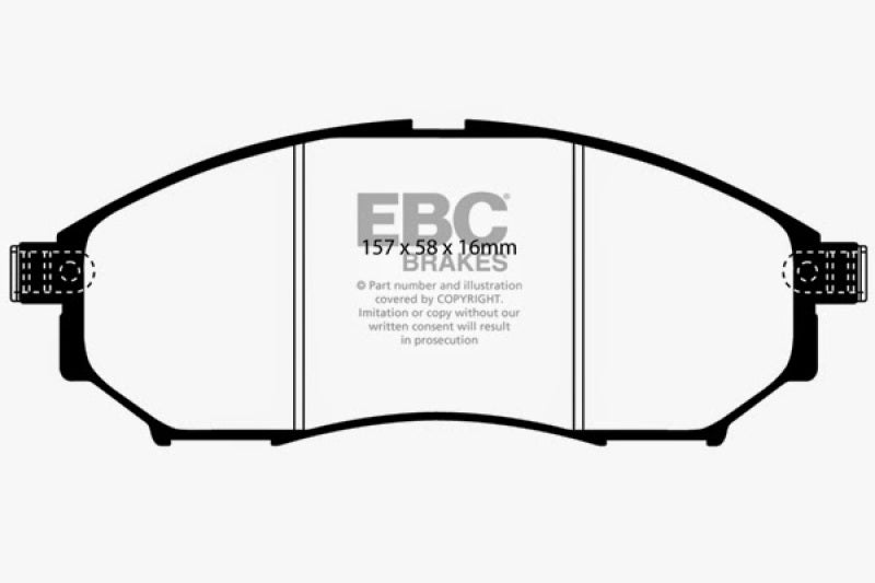 EBC 08-13 Infiniti EX35 3.5 Greenstuff Front Brake Pads DP21671
