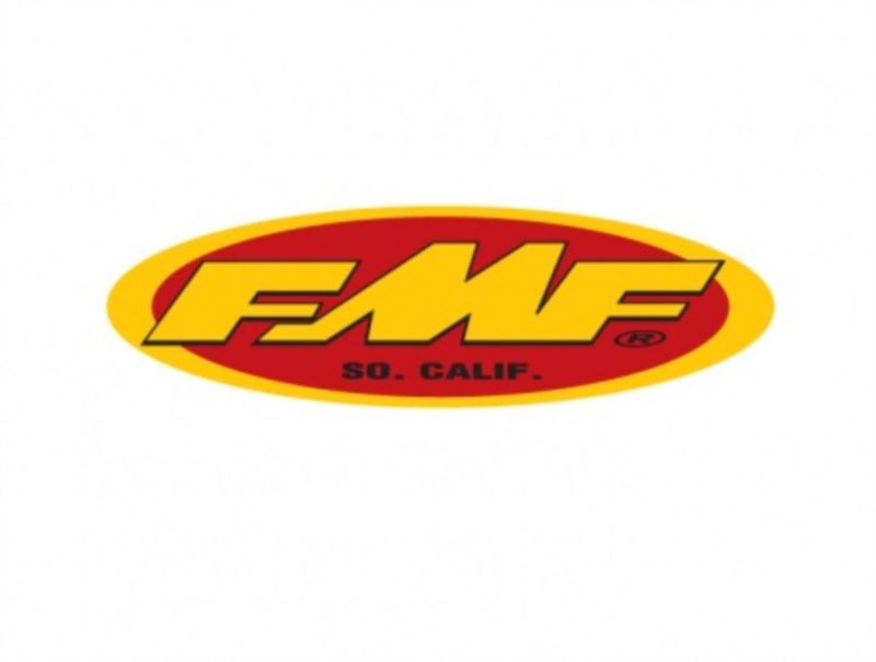 FMF Racing 23In Oval Trailer Sticker (Yel/Red) (Individual) 010594