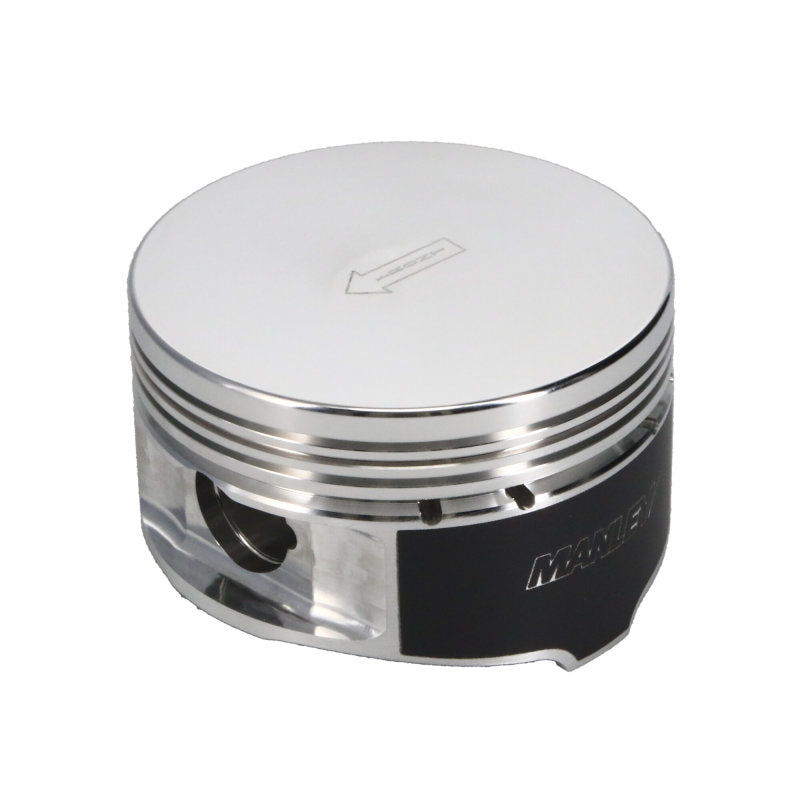 Manley Ford 4.6L/5.4L (3Valve) Flat Top Forged Aluminum 3.572in Bore 0cc Dome Piston Set 594020C-8