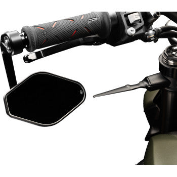 GILLES TOOLING Mirror - STRATOS - Side View - Diamond - Black - Right/Left - Each M03-02-BD