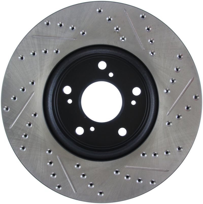 StopTech Slotted & Drilled Sport Brake Rotor Front Right 13 Honda Accord Sport 127.40086R
