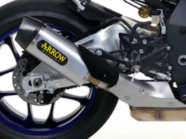 71829PK Arrow Yamaha Yzf R1 15-25 Homologated Titanium Indy Race Silencer With Carbon End Cap For Original Collectors