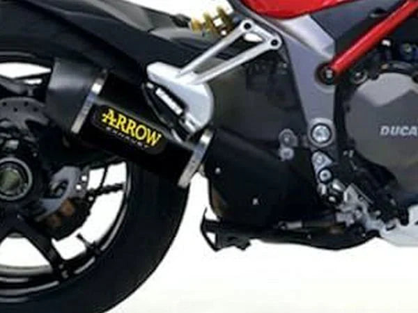 71832AKN Arrow Indy Race Exhaust, Aluminum Dark for Ducati Multistrada 1200 /1260 2015-2020