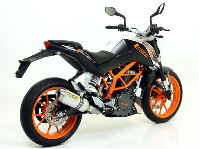 71813AO Arrow Thunder Exhaust, Aluminum for KTM RC 125 / Duke 390 / RC390 2013-2016