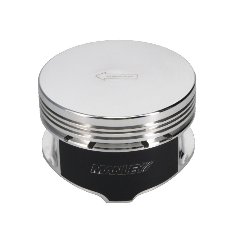 Manley Ford 4.6L/5.4L (3Valve) Flat Top Forged Aluminum 3.572in Bore 0cc Dome Piston Set 594020C-8