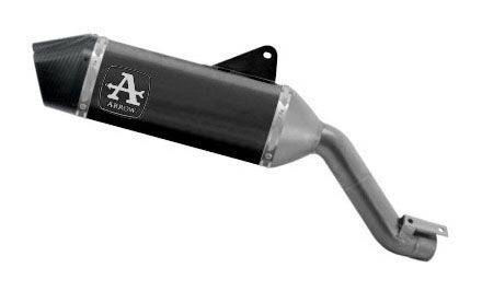 72501VLN Arrow Veloce Slip-on Exhaust, Titanium Dark for Ducati Multistrada V4 1100 2021-2024