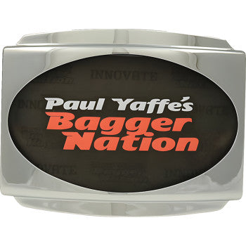 PAUL YAFFE BAGGER NATION License Plate Frame - Chrome PYO:USLP3-C-23L