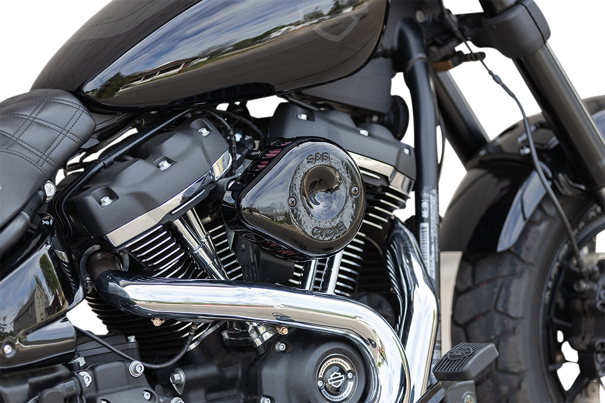 S&S CYCLE Montierter Luftfilter - Schwarz - M8 PASSEND FÜR 17-21 MODELLE 170-0436C