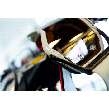 SCOTT Prospect Pro Circuit Amplifier Goggle - Beige/White/Brown - Gold Chrome Works Lens 423514-1074324