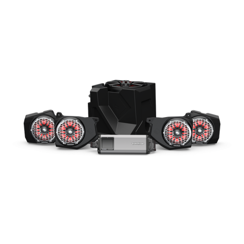 Rockford Fosgate Polaris Ranger Stage-6 Audio System for Ride Command (Gen-2) RNGR18RC-STG6