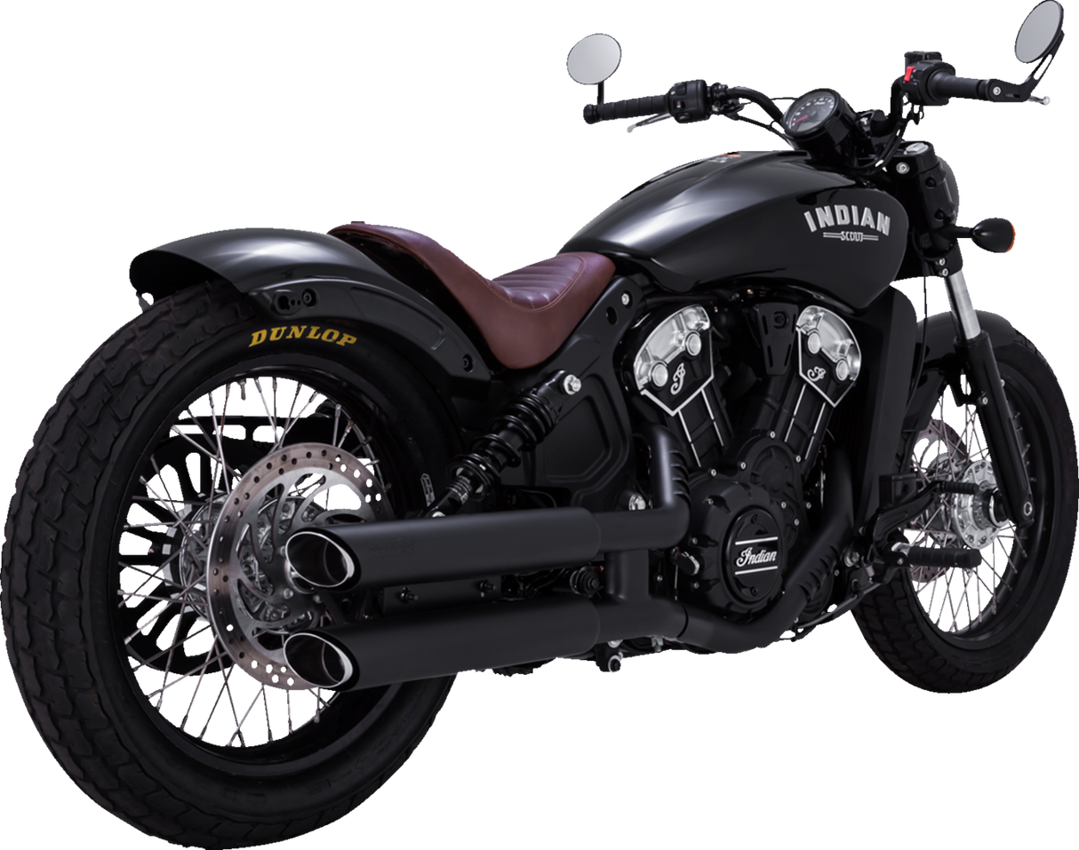 VANCE & HINES 3" Twin Slash Slip-On Schalldämpfer - Schwarz 48323