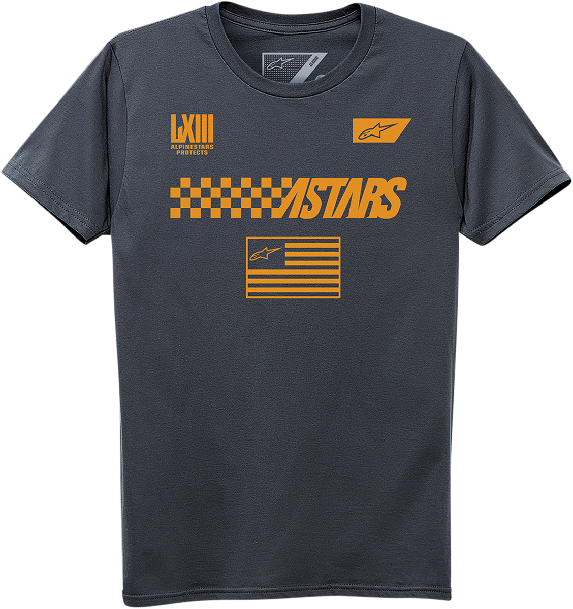 Open Box new ALPINESTARS Front T-Shirt - Charcoal - XL 12307211118XL