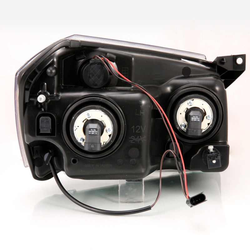 ANZO 2005-2007 Dodge Magnum Crystal Headlight Black Amber 111425
