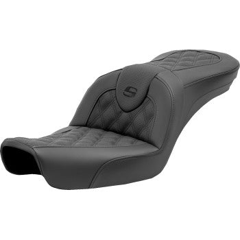 SADDLEMEN Roadsofa™ Seat - Lattice Stitch - without Backrest - FXD '96-'03 896-04-182