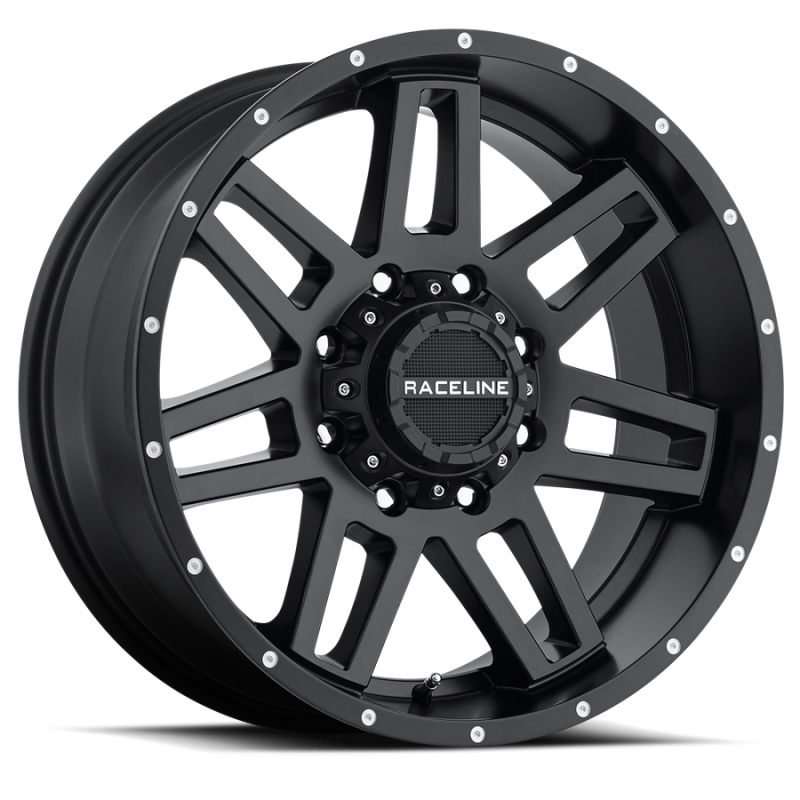 Raceline 931B Injector 16x8in / 8x165.1 BP / 0mm Offset / 125.2mm Bore - Satin Black Wheel 931B-68080-00